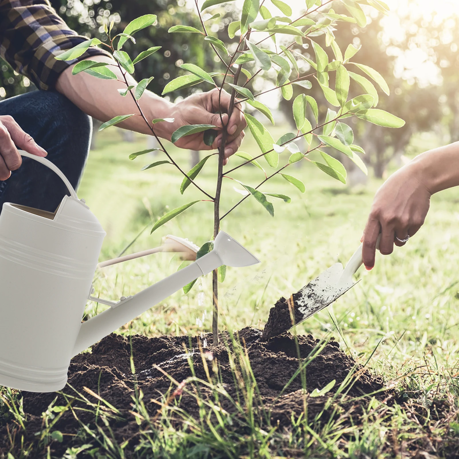 

Watering Can Long Spout Plant Decorative Metal Tools Gardening Kettle Simple Spray Flower Plastic Stainless Steel