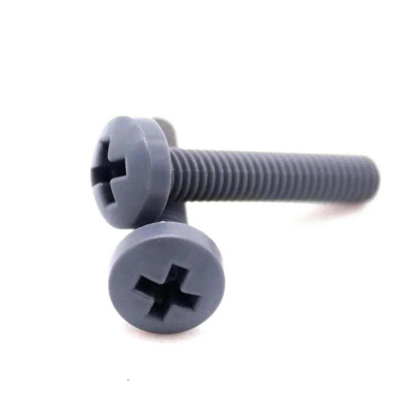 

5/10pcs M3 M4 M5 M6 M8 M10 Metric Thread Insulated High Precision PVC Nylon Plastic Cross Phillips Pan Round Head Bolt Screw