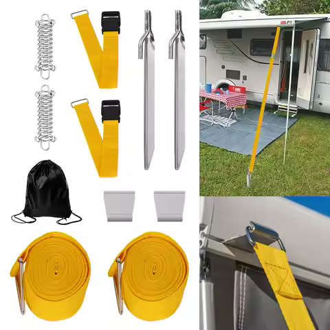 Caravan Camping Awning Tie Down Kit Awning Wind Stabilizer Camper RV Motohome Awning Anchors Accessories for Fiamma Dometic
