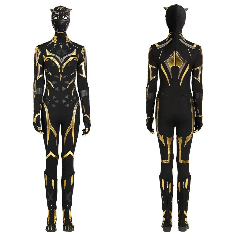 Pantera 2 Wakanda Forever super-herói Preto Shuri cosplay traje terno macacão bodysuit traje de carnaval para mulheres homens crianças