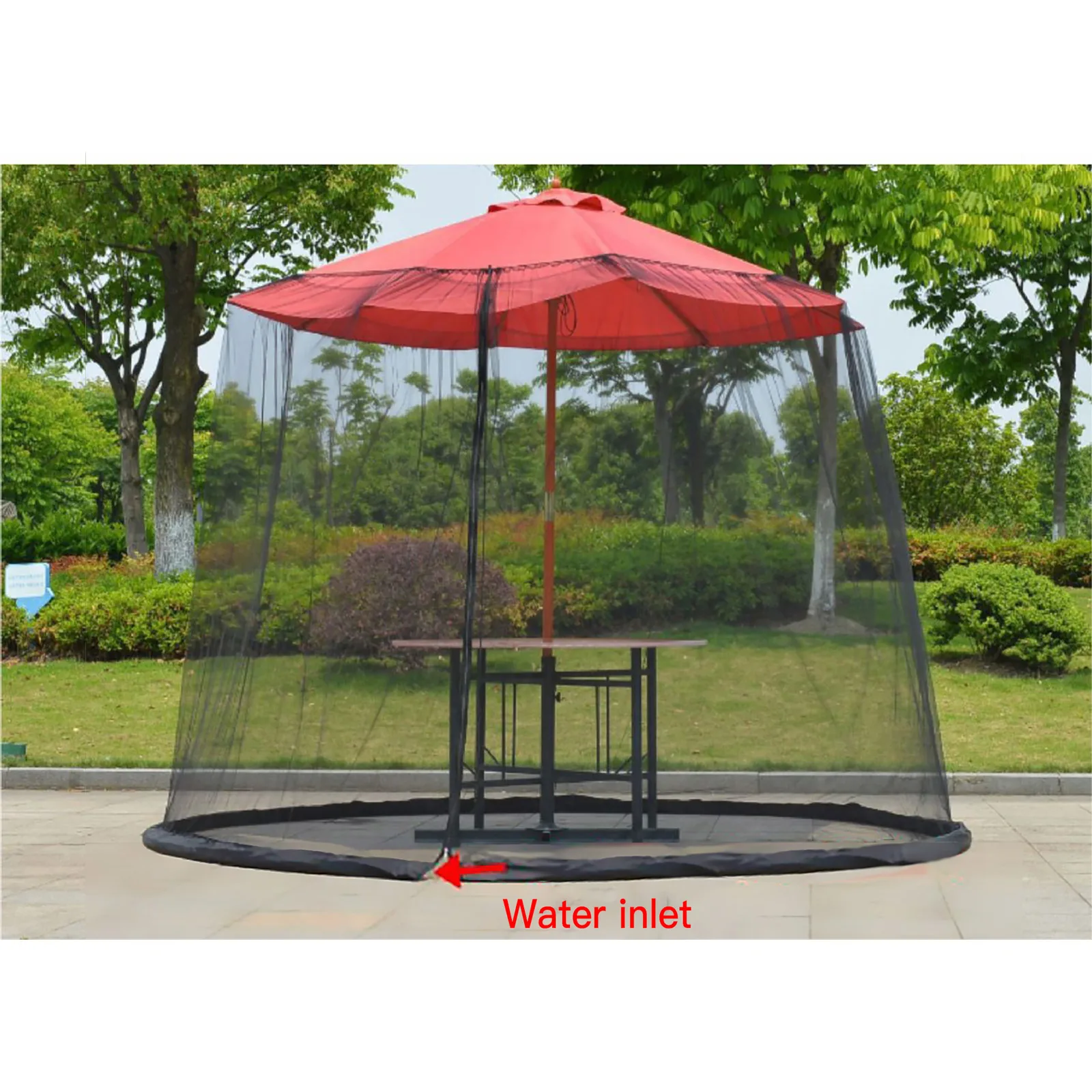 Outdoor Large Camping Mosquito Net Portable Mosquito Insect Fly Proof Zippered Tent Indoor Bedroom Travel Roman Umbrella Mesh