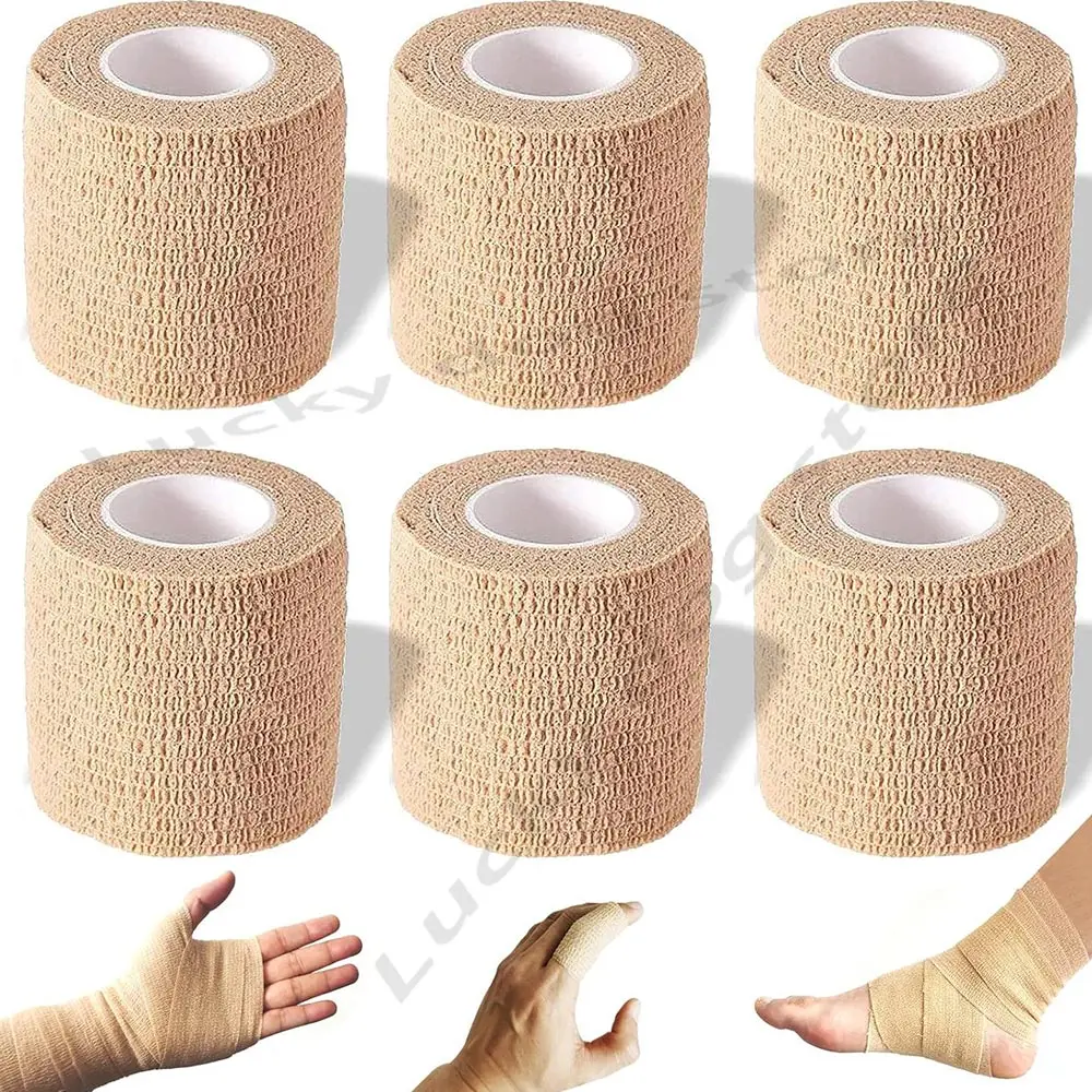 

Self Adhesive Elastic Bandage Sports Tattoo Breathable Wrap Elastoplast for Finger Wrist Ankle Shoulder Anti scalding hand tape