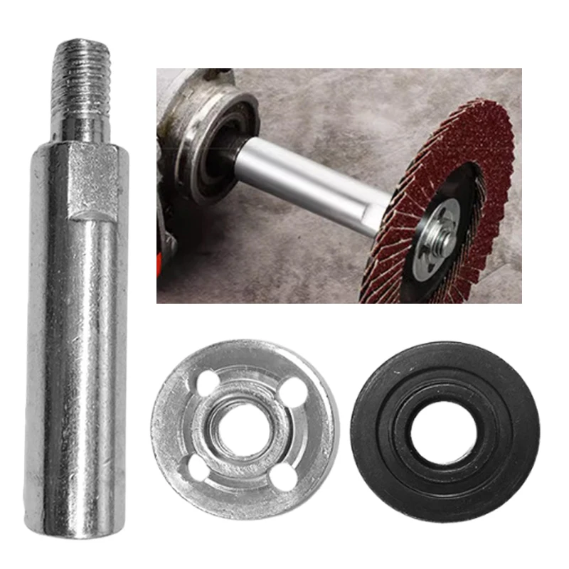 5 Sets 100 Type Angle Grinder Extension Rod with Pressing Plate Kits Polishing Machine Adapter Connecting Rods Power Tool Parts