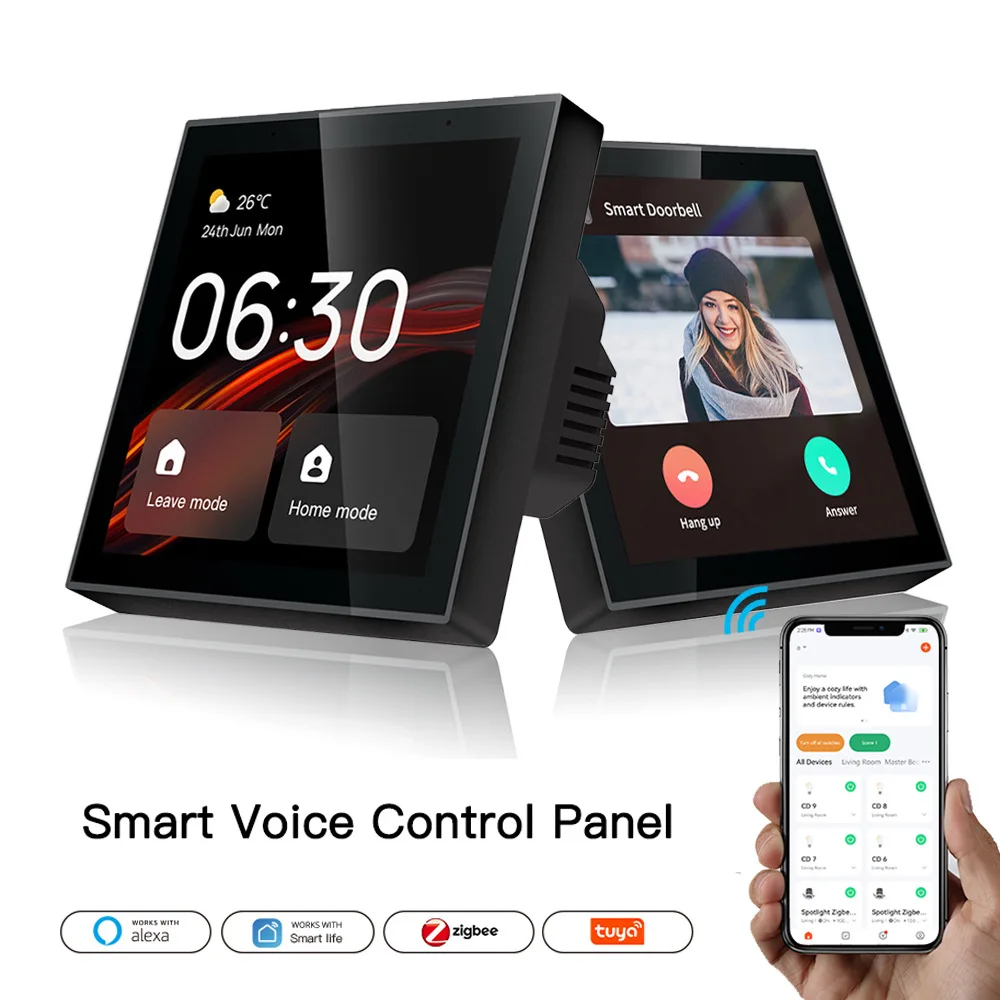 Smart Home central control Doodle smart home 4-inch full-screen zigbee gateway linux version built-in Alexa