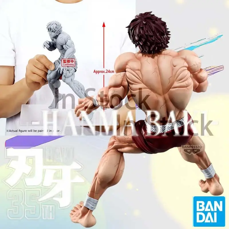 Original Bandai Banpresto Baki Grandista Baki Hanma Figure The Grappler Anime Pvc Statue Figurine Collection Decor Gift 25Cm
