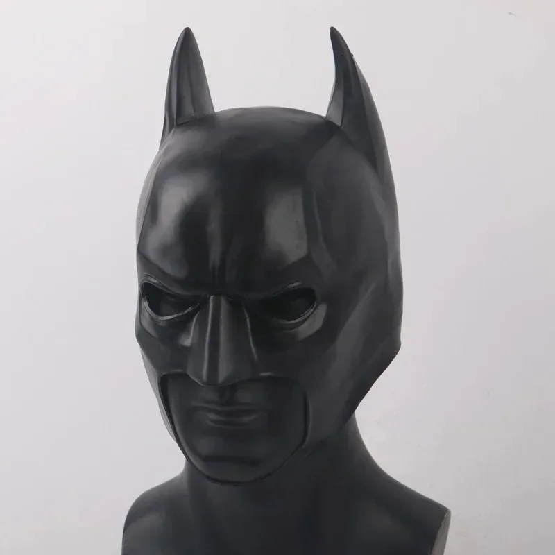 Cosplay máscara de morcego bruce wayne acessórios halloween rpg adereços látex anime masculino crianças brinquedo