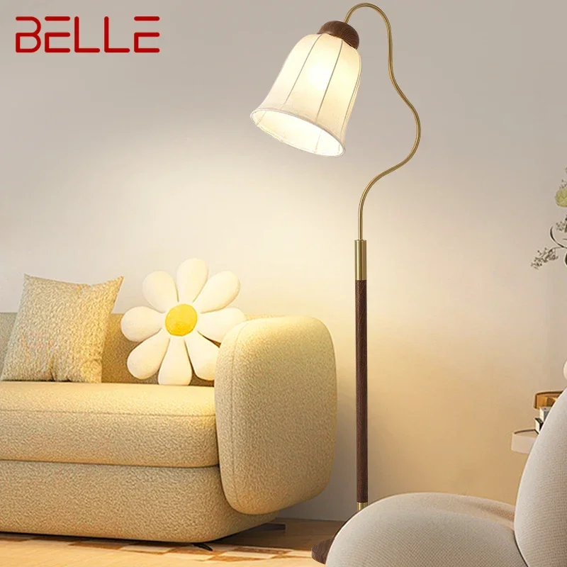 BELLE Contemporary Floor Lamp Luxury Living Room Bedroom Study Villa Hotel LED Retro Creativity Decorative Standing Light