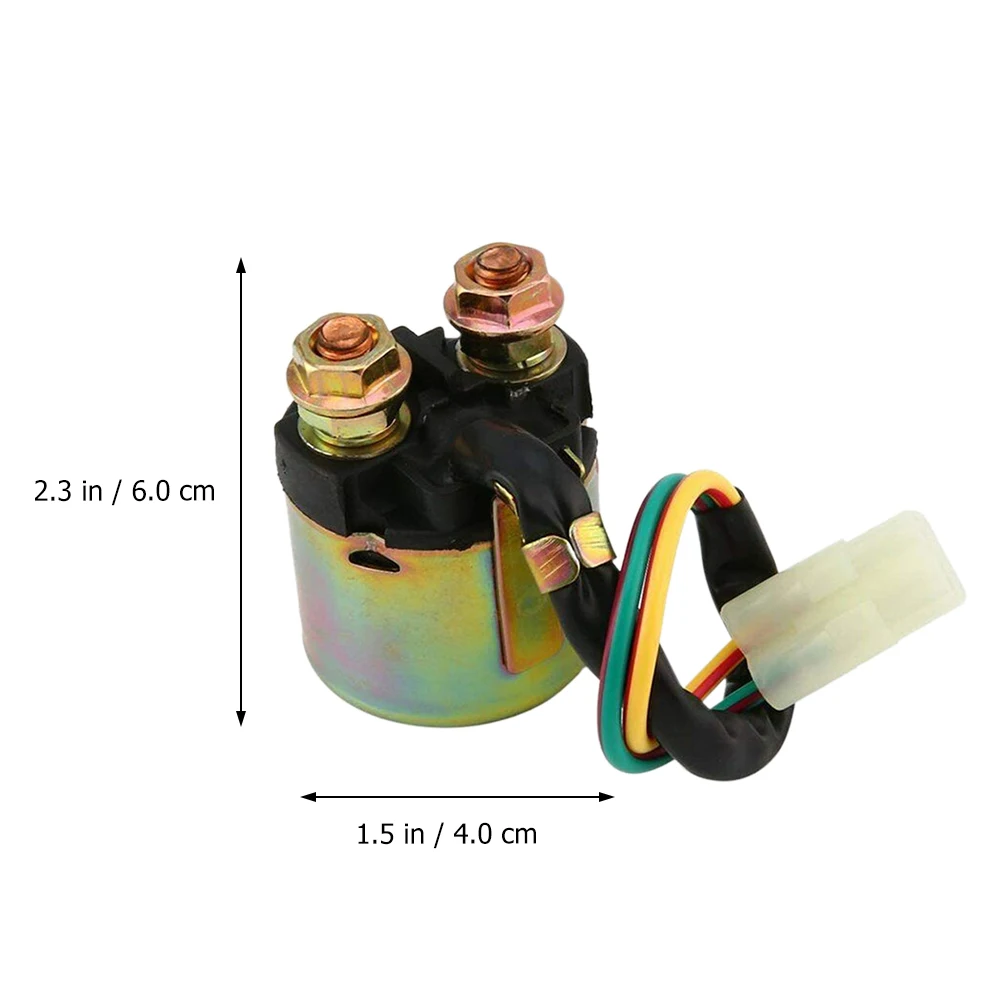 

Starter Relay Solenoid 12V ABS Copper Iron Durable Wear resistant Easy Installation Vehicle Auto Replacement Practical Switch