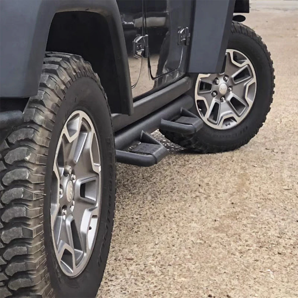 

Черные 4-дверные боковые подножки для Jeep Wrangler JK 2007-2017 J407
