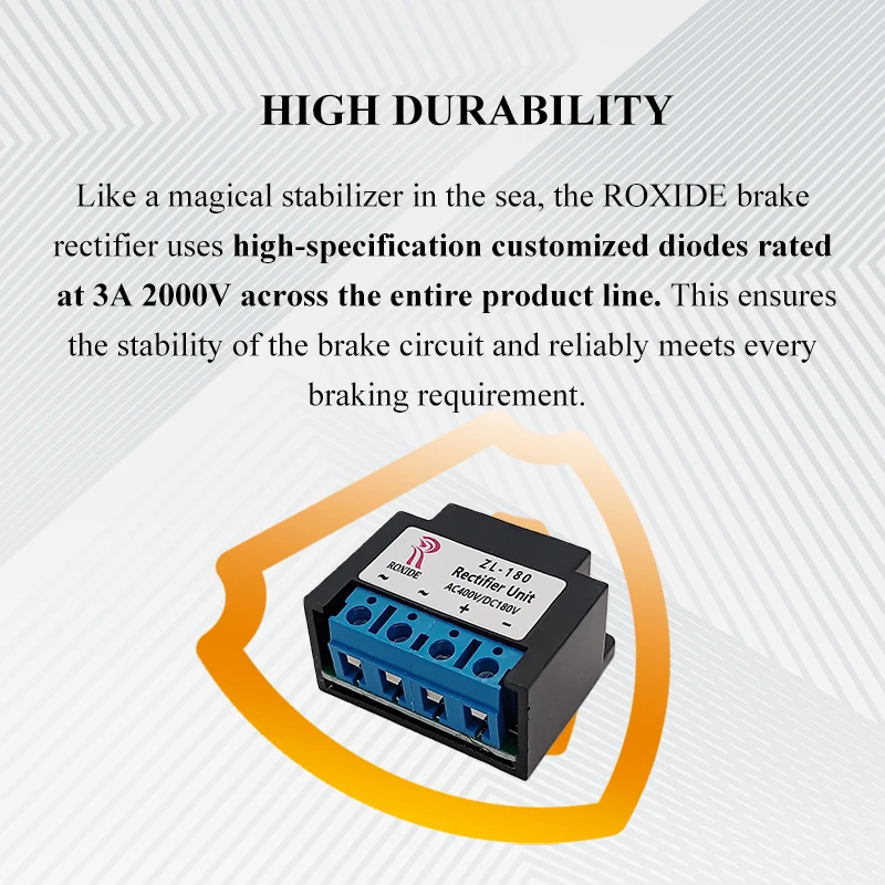 ZL-180V Brake Rectifier for Motor Brakes, AC400V to DC180V Rectifier Unit