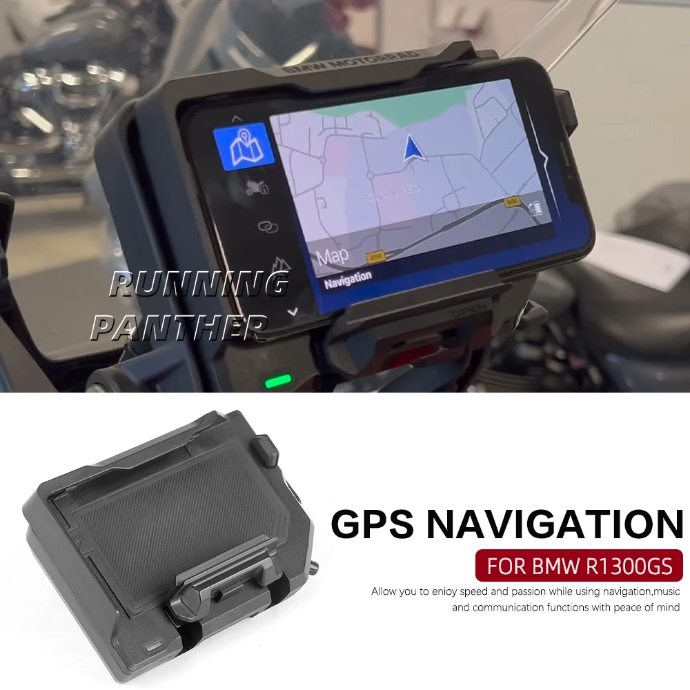 Motorcycle Accessories Phone Holder Wireless Charger USB Fast Charging Navigation Bracket For BMW R1300GS R1200GS F850GS F750GS