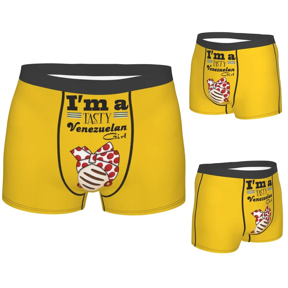 

Трусы-боксеры, шорты Arepa Venezuela Im A Tasty Venezuelan Girl, мужское мягкое нижнее белье для Homme, мужской подарок бойфренду