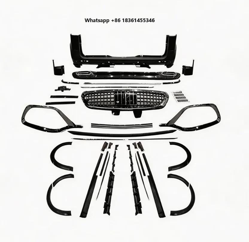For Tow Hook 2016-2024 V Class Vito W447 May-Bach Model Tuning Parts Waterproof Bumper Grill Lips Accessories Body Kit