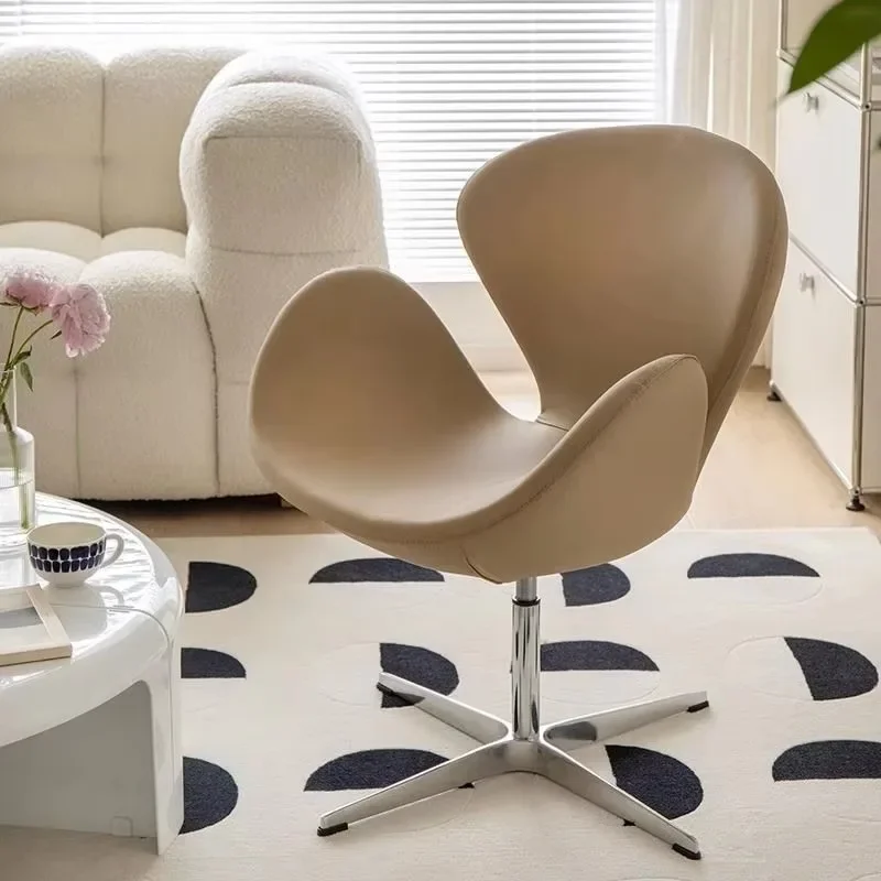Light Luxury Nordic Single Sofa Leisure Chair Designer stool Modern Minimalist Chair Office Negotiation Chairs Living Room Chair image 5
