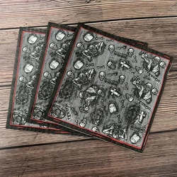 20pcs/pac 2-Ply Halloween Party Napkins Dark Little Skulls Disposable Printed Paper Napkins Halloween Decoration Paper Placemats