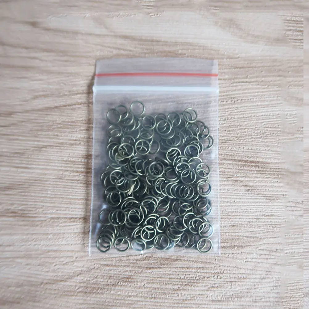 

200Pcs 10x10mm Metal Key Rings Stainless Steel Split Circle Rings for DIY Jewelry Crafting Keys Bracelets Anklets Craft Projects