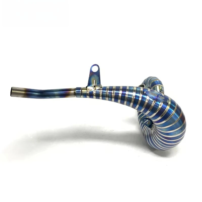 TEENTOP Factory High Performance 2 Strokes Exhaust Header for EX250/EX300/TE300/300 EXC/250 XC/300SX/300 XC-W Titanium Pipe