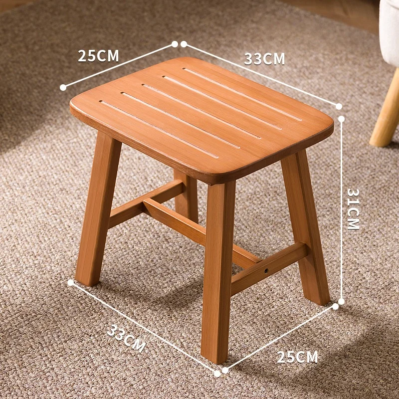 

Деревянная скамейка, короткий стул, домашний табурет для ванной комнаты, портативная скамейка, бамбуковый маленький табурет, квадратный табурет, табурет для смены обуви