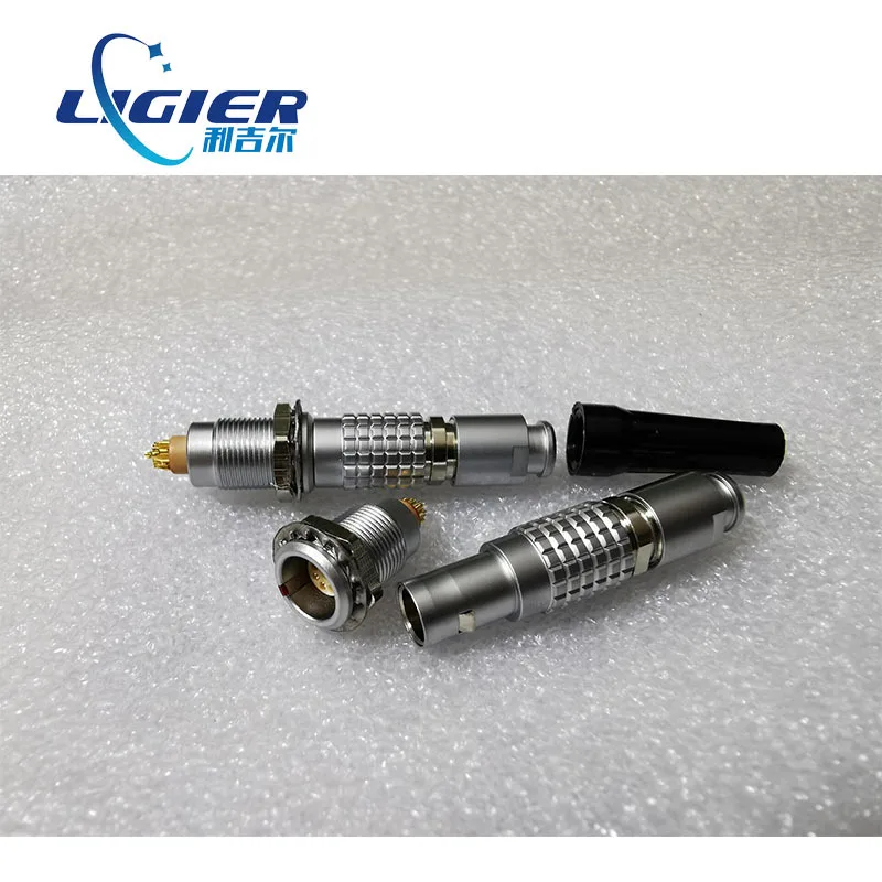 Circular push pull self-locking connector Single core coaxial connector