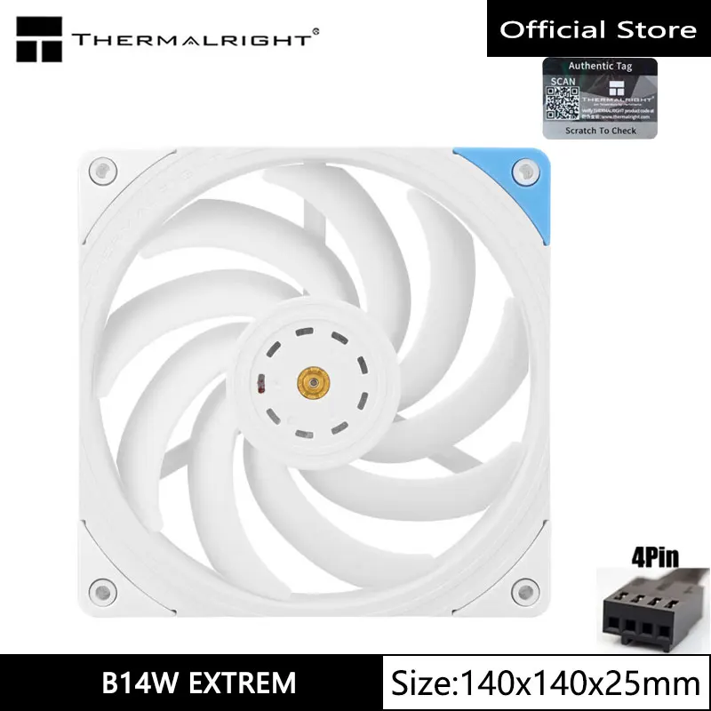 Thermalright TL-B14W EXTREM 14cm chassis fan 4pin pwm high-performance industrial-grade cooling fan