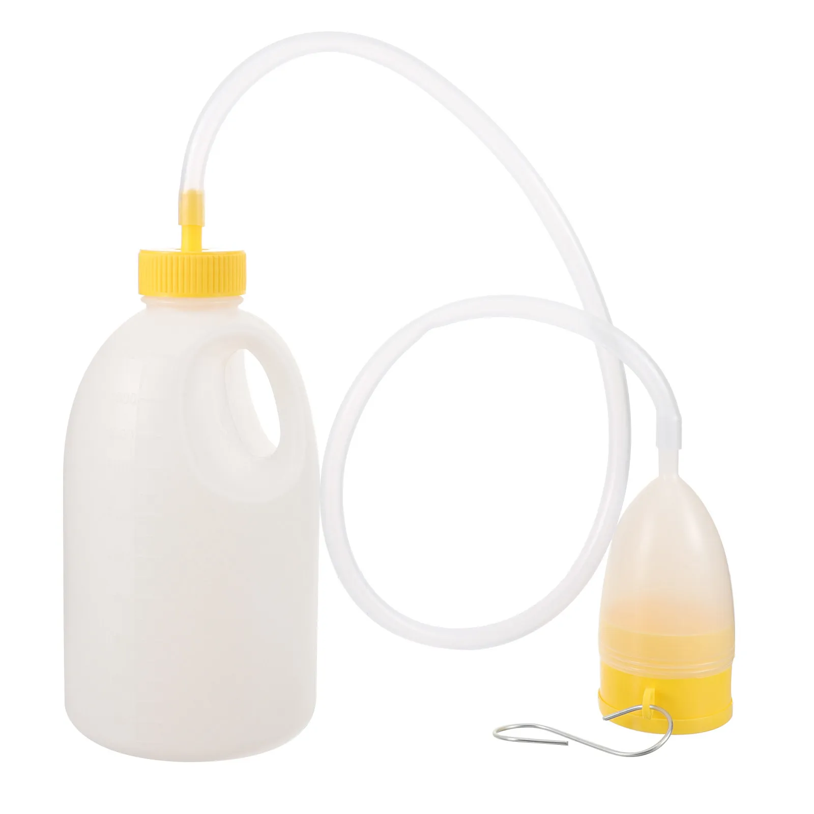 Men's Potty Portable Urinal 2000Ml Reusable Plastic Big Capacity Measuring Graduations Bedridden Hospital Outdoor Pee Bottle