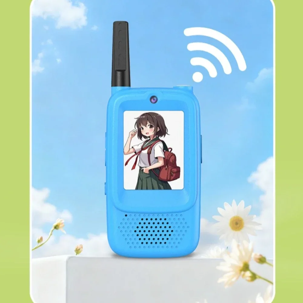 วอล์คกี้ทอล์คกี้สำหรับเด็ก หน้าจอ HD แบบ Type-C อินเตอร์คอมแบบคลิกเดียว ไม่ต้องใช้เครือข่าย สำหรับเล่นบทบาทสมมติระหว่างพ่อแม่ลูก ของขวัญสำหรับเด็ก