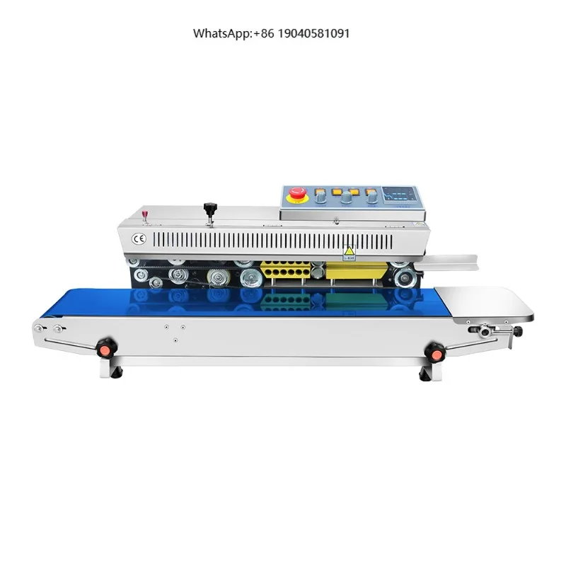Hot Selling Horizontal Band Sealer Soild Ink Automatic Expanded Food Sealer Coding and Sealing Two-in-one Packing Machine