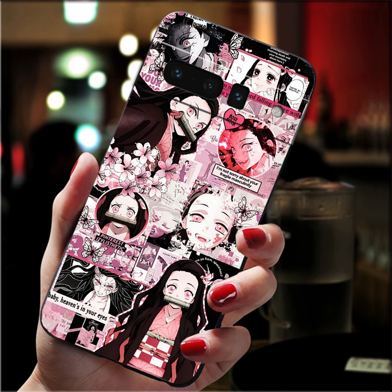 حافظة لهاتف جوجل بيكسل 10 9 برو XL 9A 8 7 6 برو بيكسل 8A 7A 6A بكسل 8 7 6 5 أنيمي تانجيرو كامادو شيطان القاتل #2