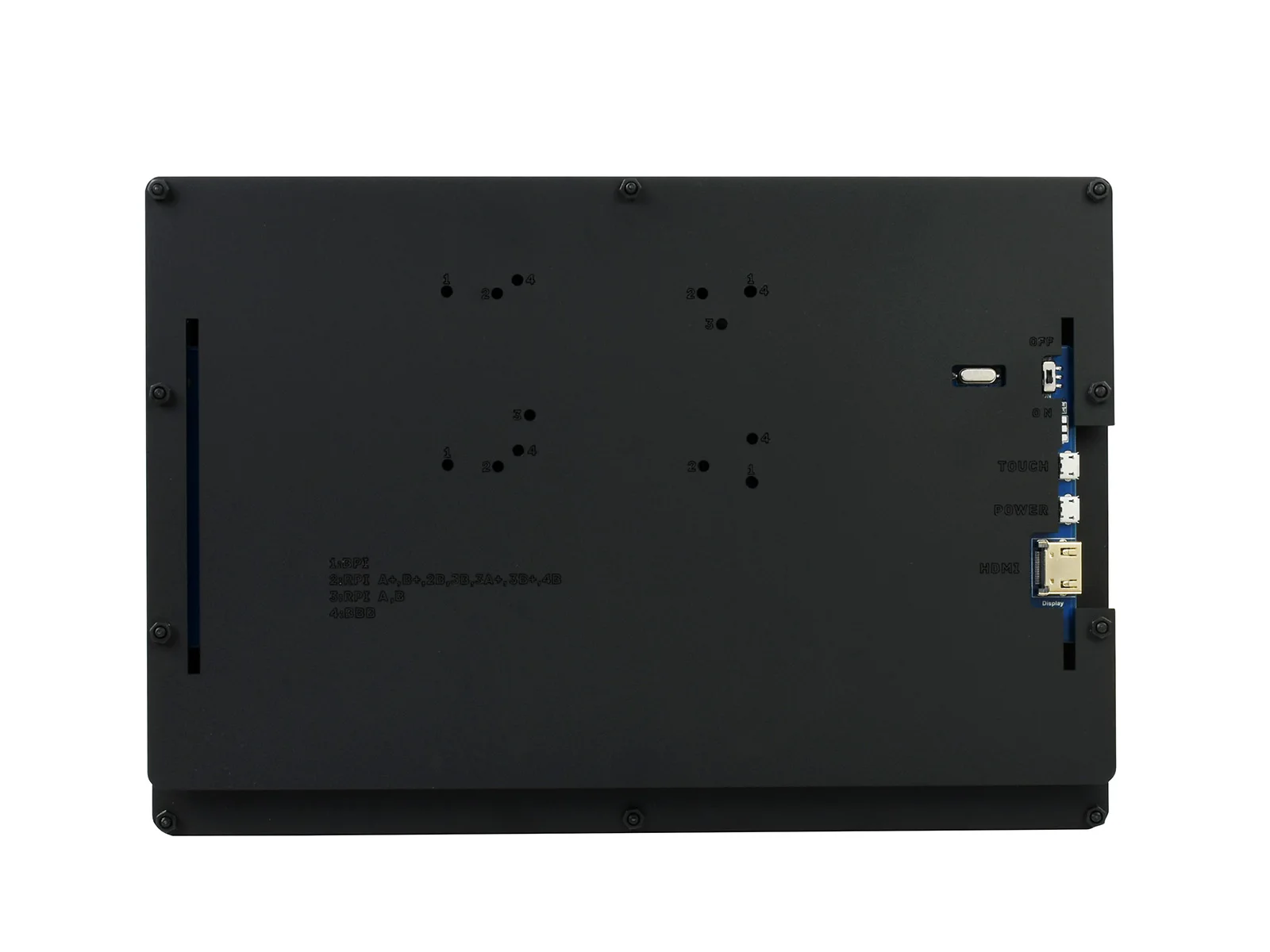 10.1inch HDMI LCD (B) (with case),Capacitive Touch,1280×800, HDMI, IPS,Supports Raspberry Pi and PC, Low Power Consumption
