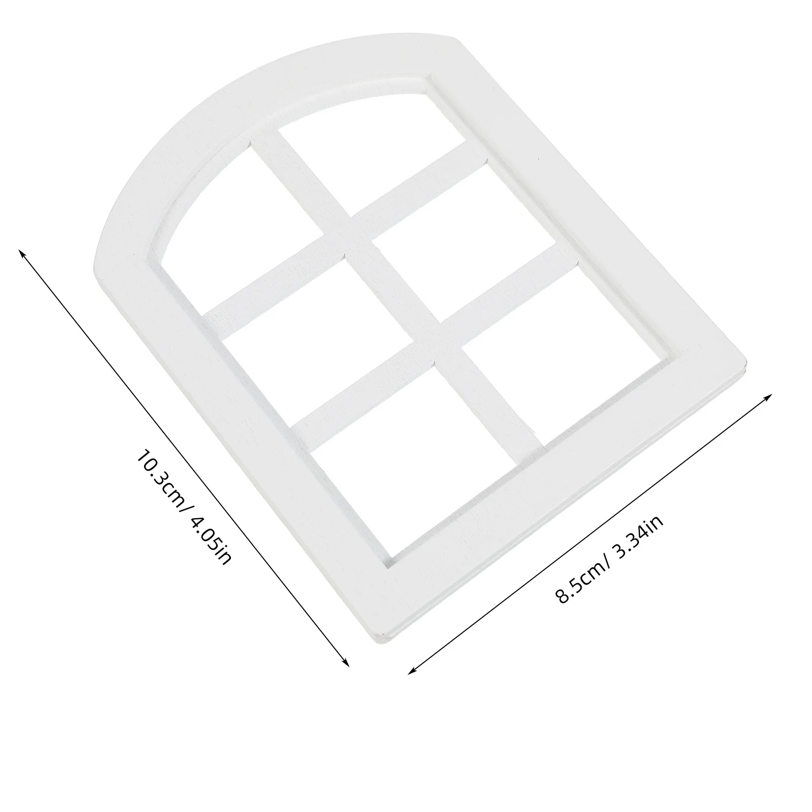 Meubles miniatures échelle 1:12, cadres de fenêtre en bois pour maison de poupée, intérieur réaliste, décoration de maison, accessoires de Simulation, 6 pièces
