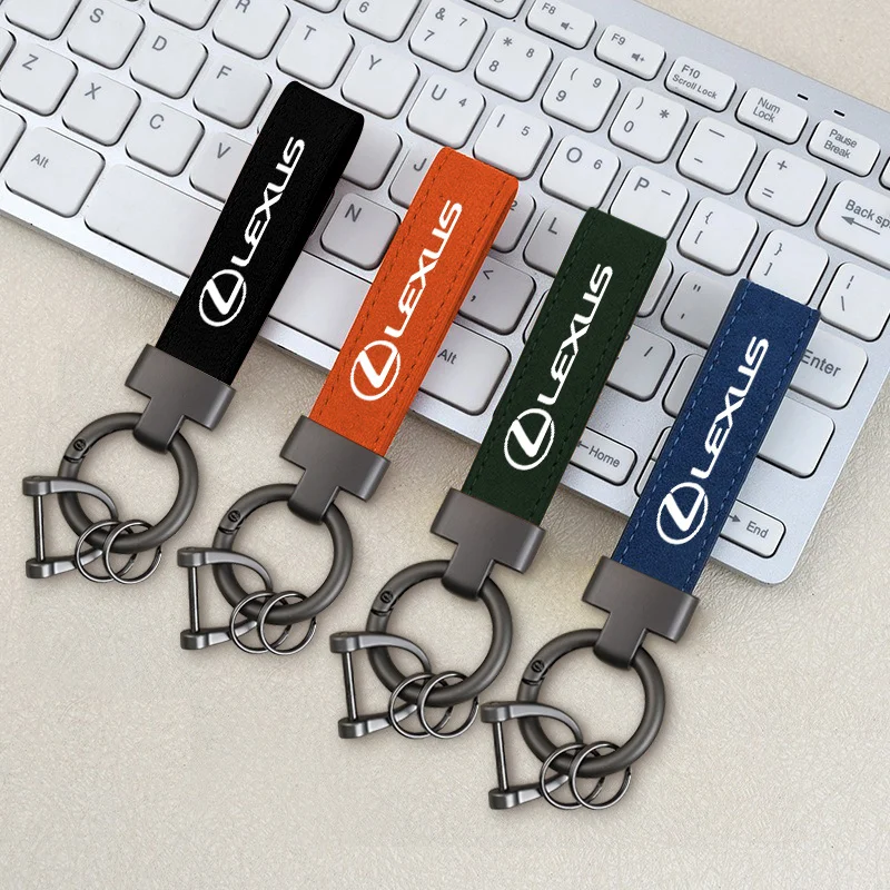 

Gun Color Metal Car Keychain Keyring Key Chain Ring For Lexus GS F Sport 350 Ct200h Uvx 250h Nx 300h Rx ES300 ES200 Auto Styling