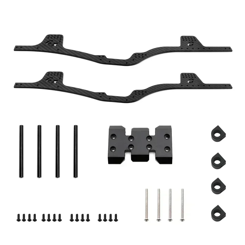 

Карбоновый комплект шасси (рама) для радиоуправляемых краулеров 1/10 Axial SCX10 и SCX10 II 90046, детали для тюнинга