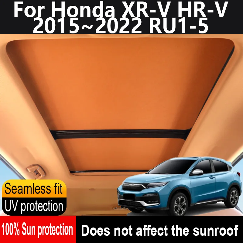 

Car Panoramic Sunroof Insulation Roof Visor For Honda XR-V HR-V 2015~2022 Anti-UV Electrostatic Adsorption Sky Curtain Sunshade