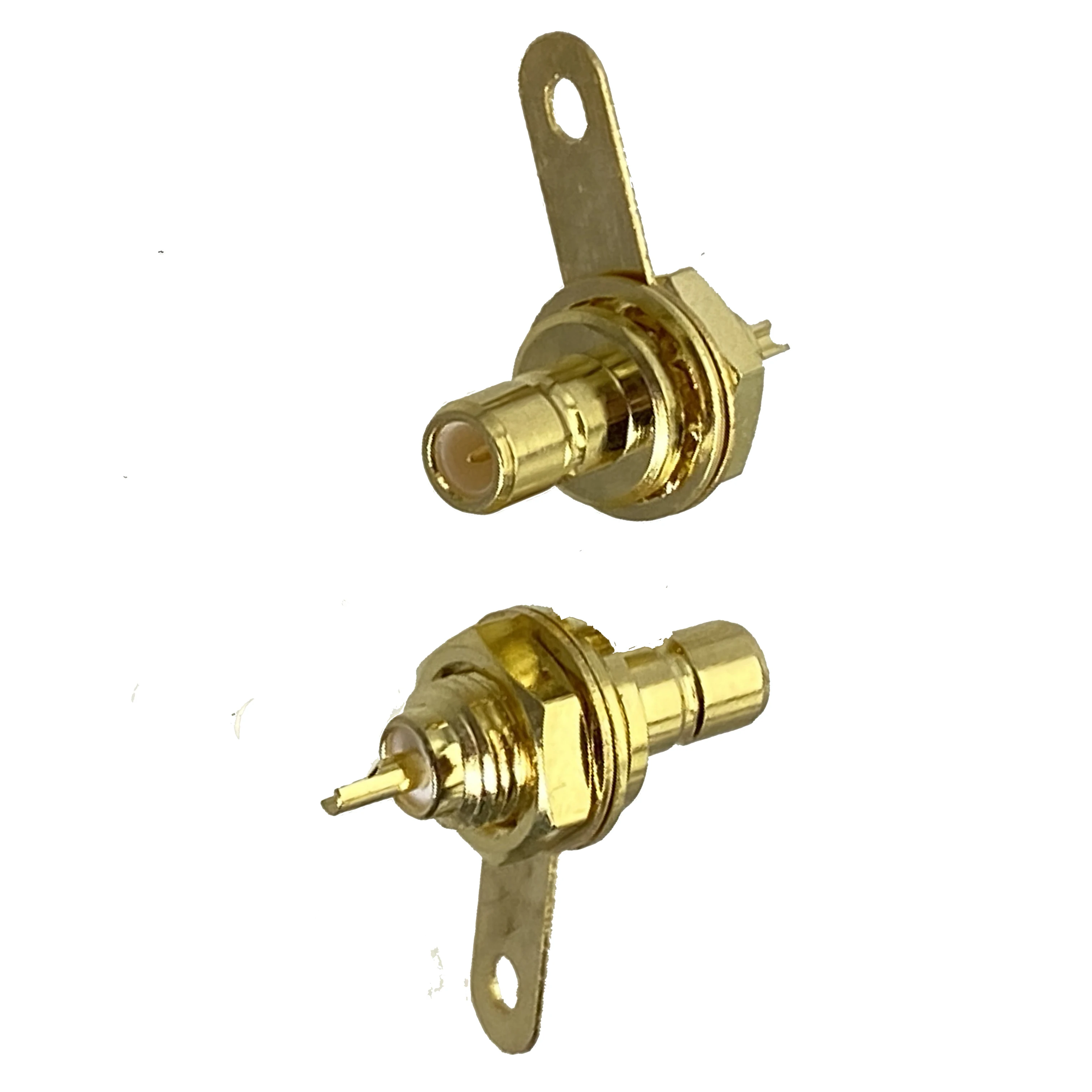 

1pcs Connector SMB Male Plug Bulkhead Nut Solder Panel Mount RF Coaxial Adapter Straight 50ohm Wire Terminal New