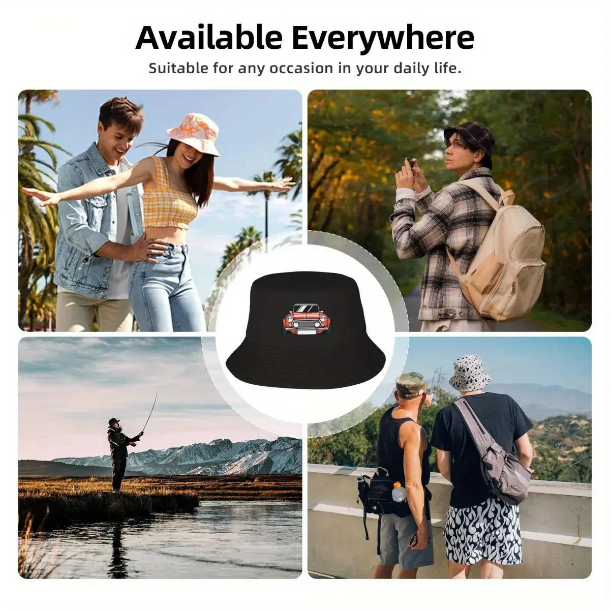 Nowa czapka typu bucket hat z motywem klasycznej brytyjskiej marki samochodowej Cooper S, model 2025, męska czapka z daszkiem, czapka snapback, nowa czapka, czapki męskie i damskie.