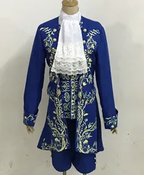 Costume de Cosplay de la Belle et la Bête pour Adulte, Uniforme de Prince Adam, Masque d'Halloween, Vêtements de ixde Carnaval