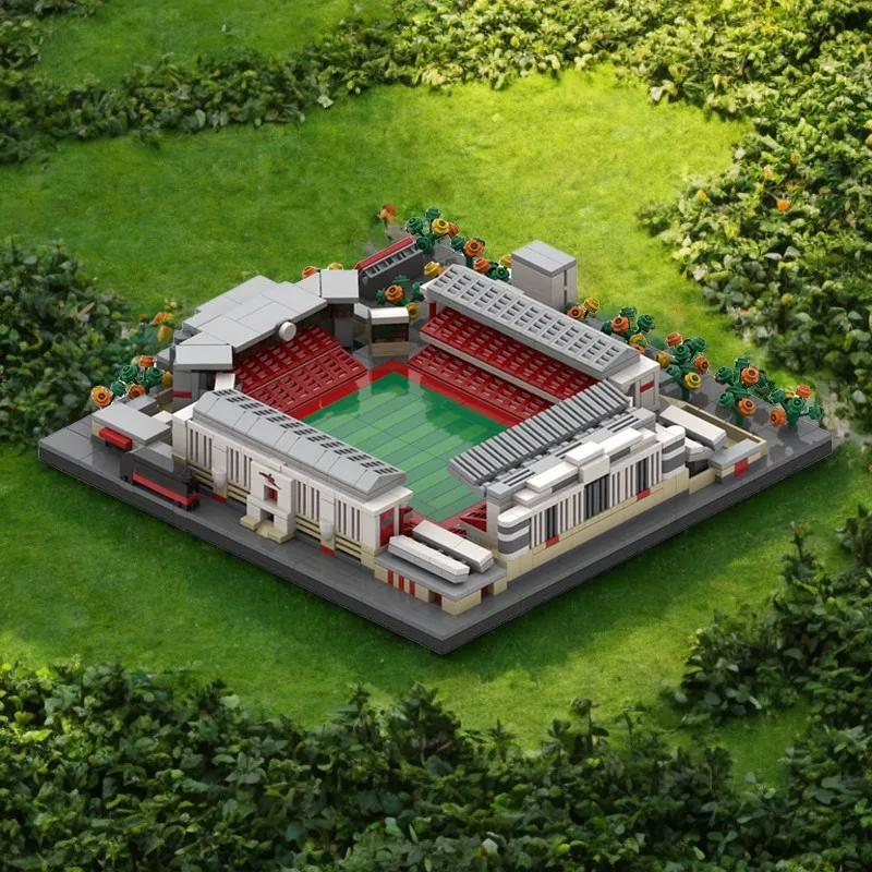 1139 pçs highbury estádio arsenal clube de futebol moc clássico campo educação construção diy blocos brinquedo aniversário presente