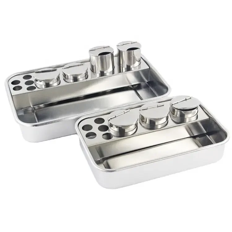 تصميم طبي مخصص متعدد الوظائف عالي الجودة لتشغيل الأسنان من الفولاذ المقاوم للصدأ، صينية معالجة الأسنان #2