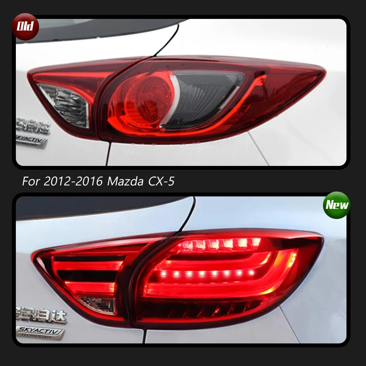 Car Tail Lamp For Mazda CX-5 Taillight 2012-2016 Upgrade Modified to New Dynamic Turn Signal Car LED Taillight Assembly