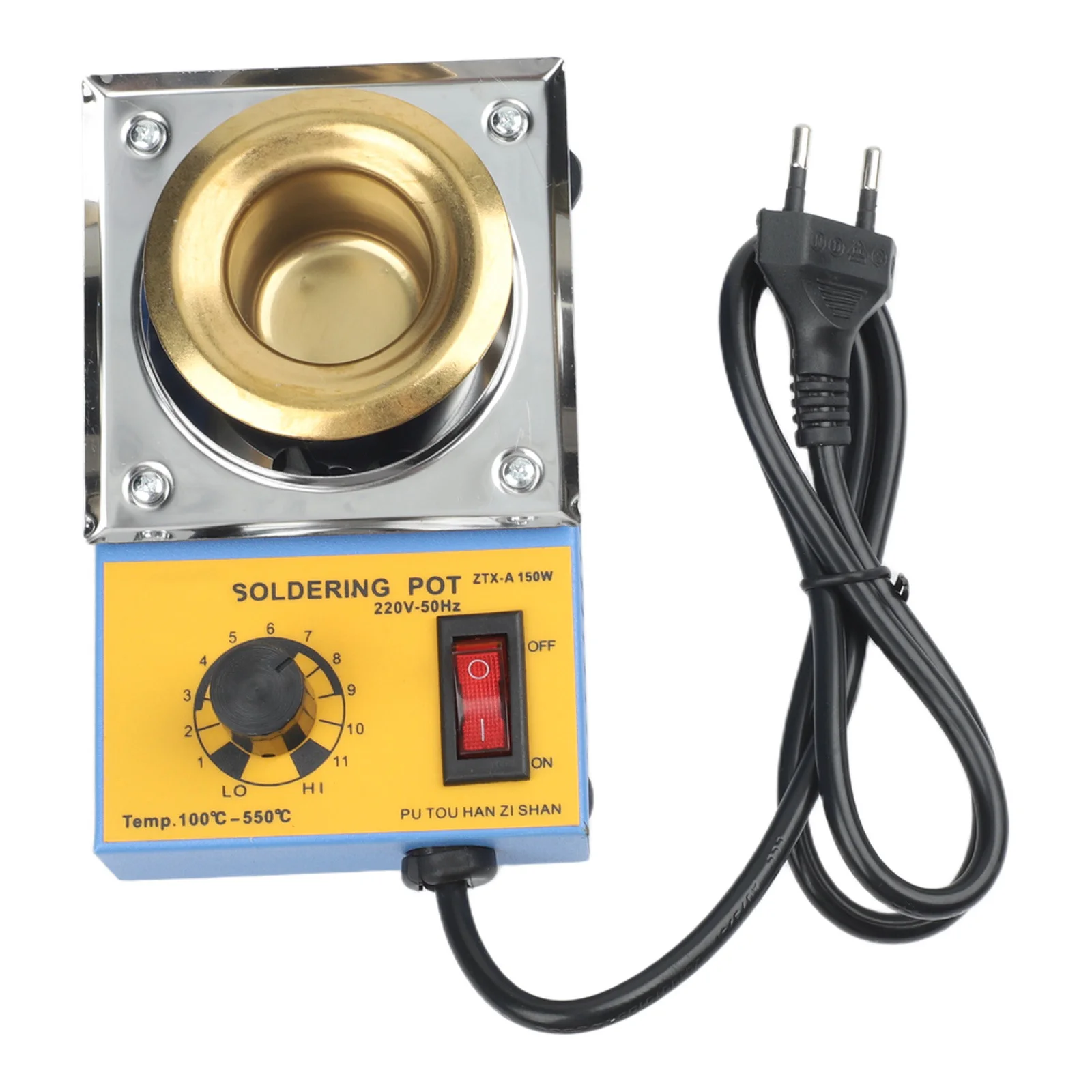 Desoldering Tool Solder Melting Pot 100 550 C Adjustable 100 C min Heating Rate Approx 8min Refining Time 250g Capacity