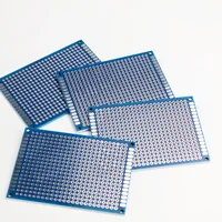 Double Blue Sided PCB Kit Board Breadboard 5x7cm Universal PCB Experiment Blue Prototype Circuit Boards DIY