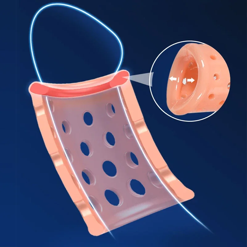 5 pz pene glande anelli correzione prepuzio dispositivo di castità maschile anello del pene ritardo eiaculazione giocattoli del sesso per gli uomini cazzo anello gabbia