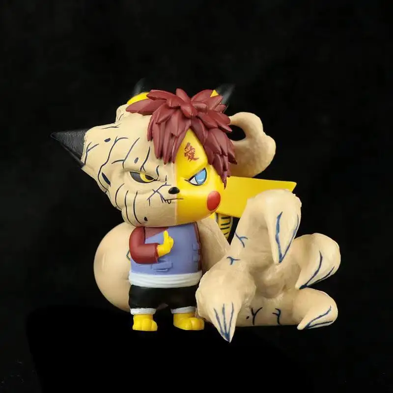 Anime versión Q NARUTO Gaara COS Pika figuras de acción de PVC juguetes para niños regalo de Navidad de Año Nuevo 8cm
