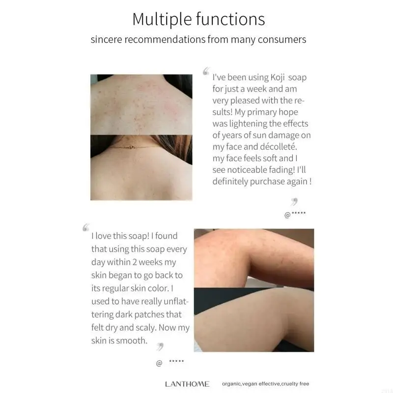 

28TA 100G Cojic кислота мыло мыло для тела для тела уход за кожей мыло для осветления и даже тона кожи