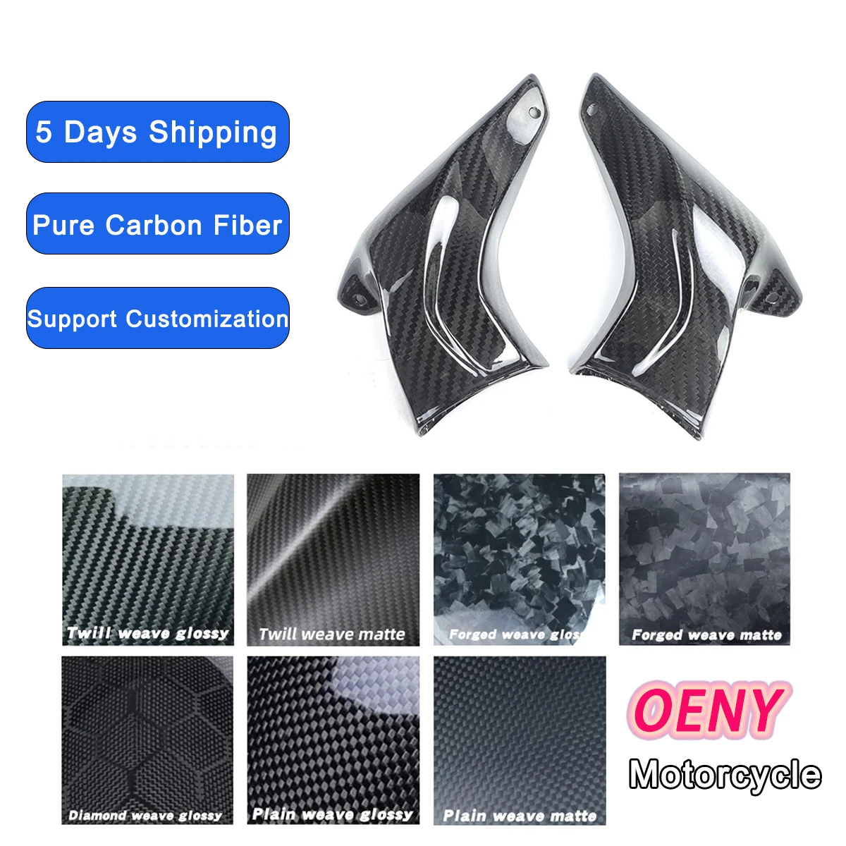 

Мотоциклетный тормозной суппорт из углеродного волокна, каналы воздушного охлаждения для MT09 Tmax 530 BMW S1000RR CBR650r TMX530 R6