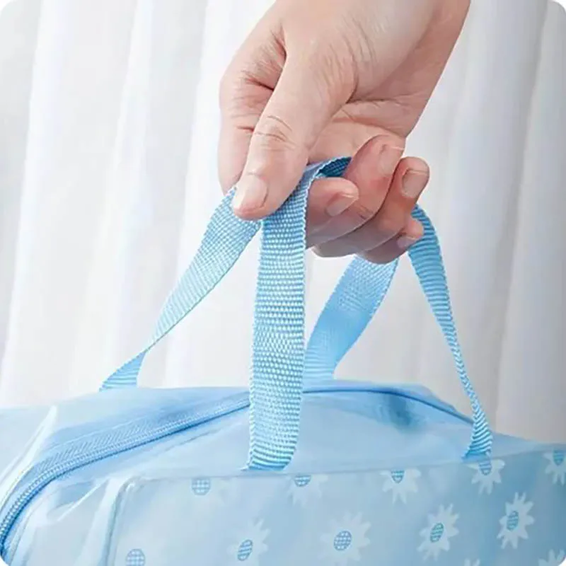 5pcs Transparent Toiletry Packaging Travel Cosmetic Bag Waterproof Travel BagToiletry Bag Portable Travel Business BeachBag image 5