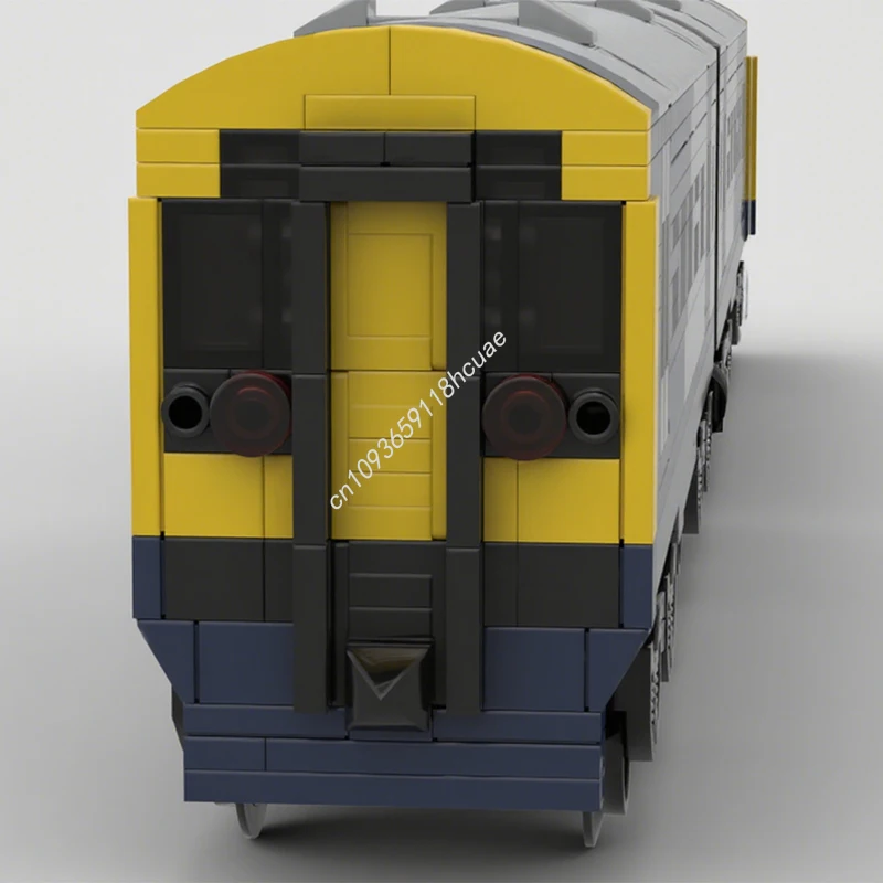 963 Uds. MOC Clase 158 tren DMU de dos carruajes bloques de construcción aprendizaje de vapor capacidad práctica juguete para regalo de Navidad lógico