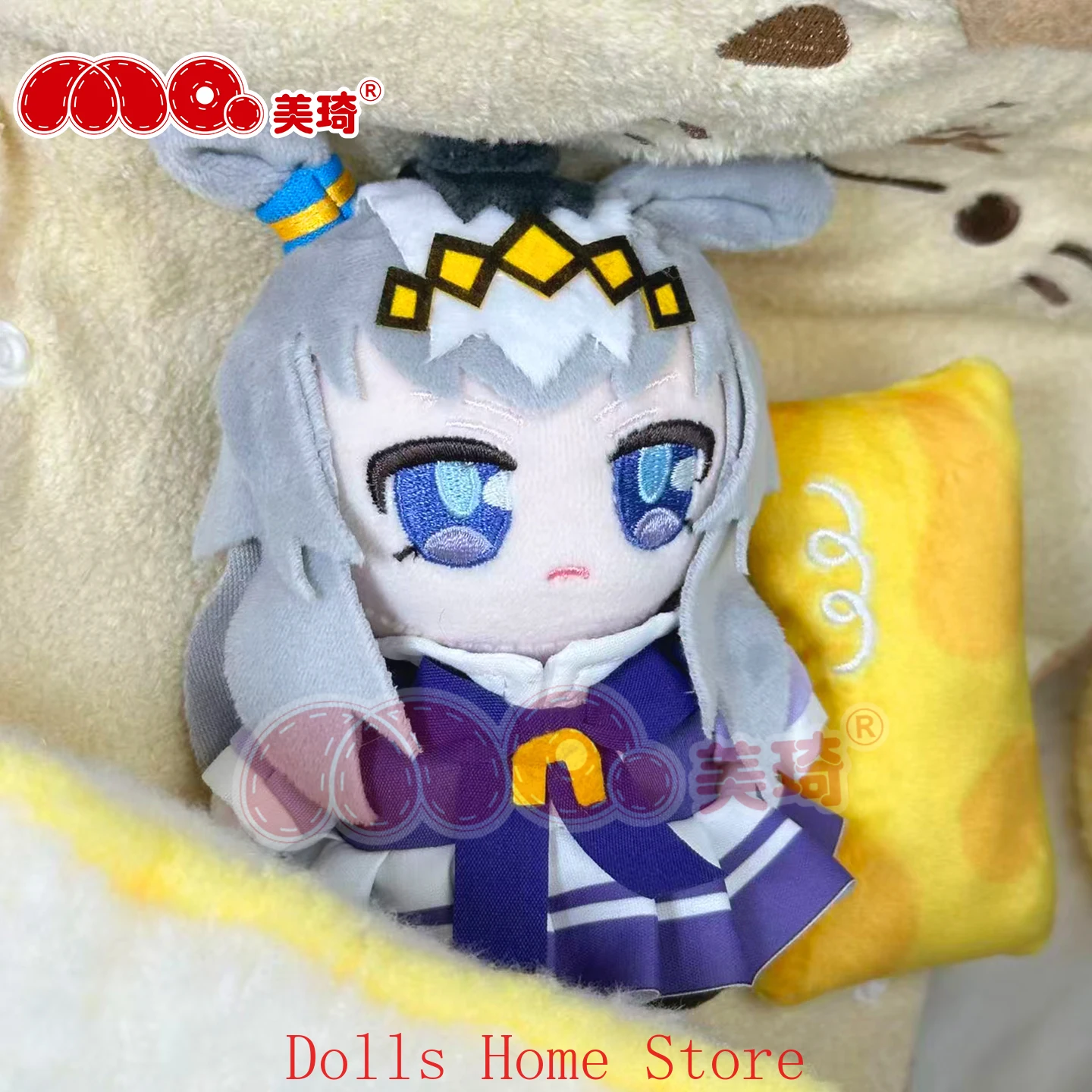 Umamusume: جميلة ديربي أوغوري كاب دوجين القطن 15 سنتيمتر رائعتين على ظهره قلادة المفاتيح أفخم بلوشيز التميمة هدية