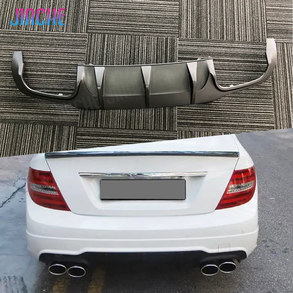 

Диффузор заднего бампера JIACHE для Mercedes Benz C-Class W204 C63 AMG 2012-2014, карбоновый дизайн, внешняя отделка кузова.