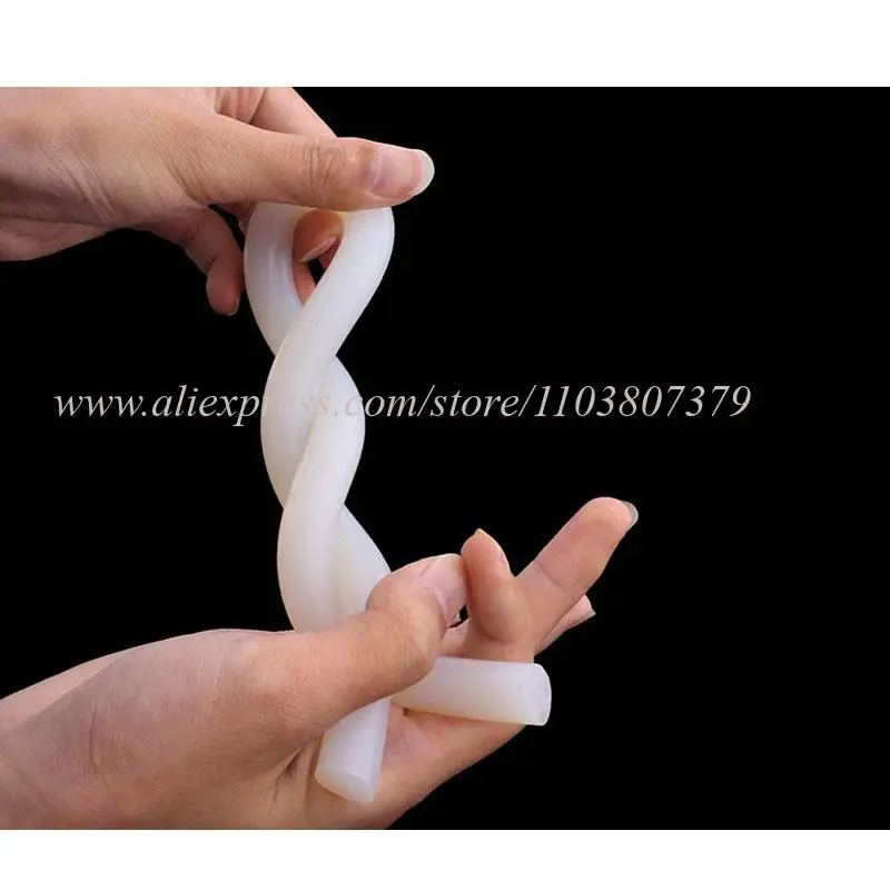 1Meter White Rubber Gasket Trim Seal Strips O Ring Waterproof Bars High Temperature Resistant Solid Silicone Cord Dia 1mm-20mm